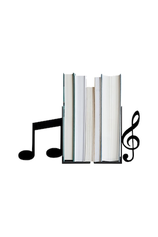 Hobi Demir Sanat Notalar Figürlü Dekoratif Metal Kitap Tutucu