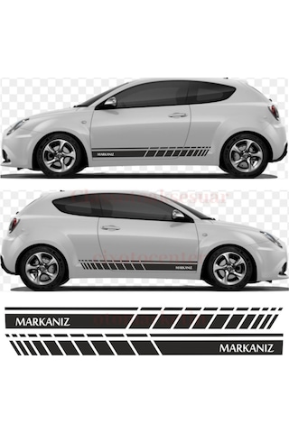 Size Özel Yan Şerit Oto Sticker