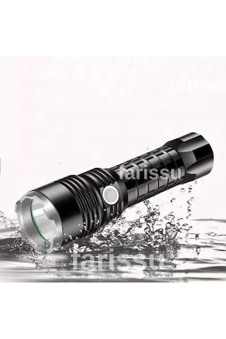 Gold Orion Or-a72 Alüminyum Alaşımlı El Feneri 100w Güç, 3000 Lümen, 1500 Metre Menzil Siyah