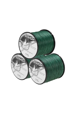 Novahub Lixada 3 Paket 500m Bükümlü Balık Ağı 4 İplikli Çok Lifli Pe Balık Teli, Tuzlu Su Ve Tatlı Su İçin Balık İpi