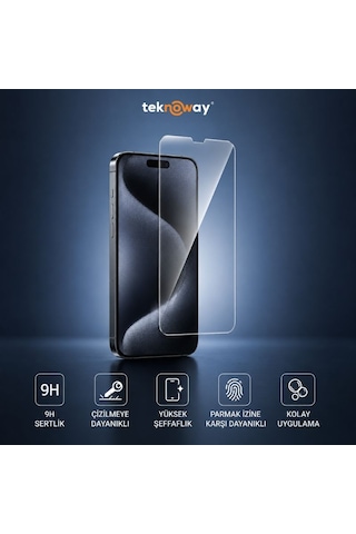 Tw Apple iPhone Uyumlu 16 Plus / 15 Plus Antistatik Ekran Koruyucu Ultra Hd