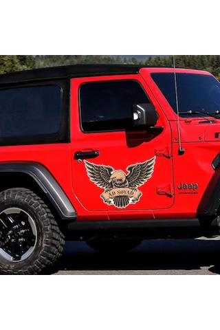 Kişiye Özel Ad Soyad Kartal Sticker - Kartal Eagle Beşiktaş Sticker - Araba Oto Motosiklet Karavan Sticker - 00070 12X8 Cm