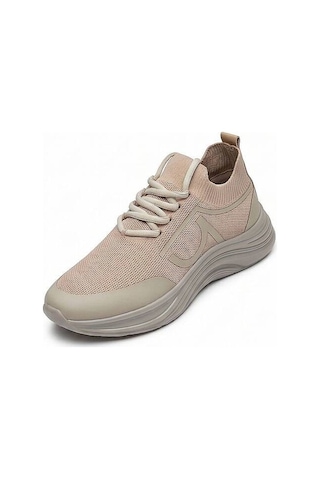 Daytex 1112 Erkek Siyah Triko Knit İthal Taban Sneaker Bej