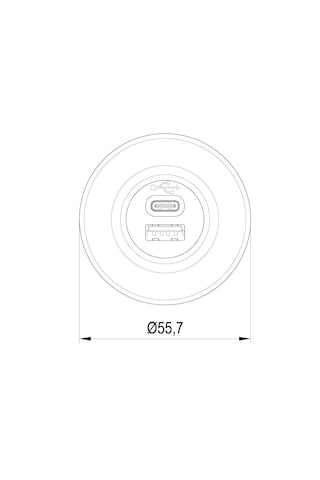 Usb Şarj 12v-24v Telefon Şarj Cihazı Usb+type-c 1