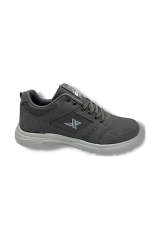 Xstep 020-26 Cilt Deri Anatomik Erkek Sneaker Füme Buz Füme