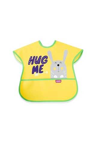 Babyjem Poli Muşamba Mama Önlüğü Büyük Sarı
