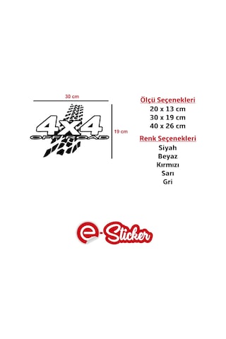 4X4 Off Road Sticker Lastik Izi Oto Araba Sticker (358292418)