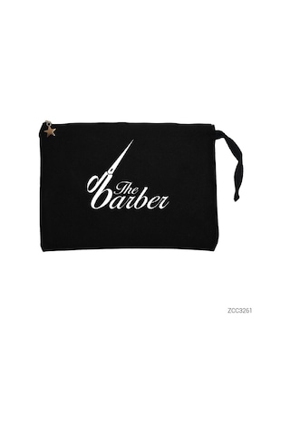 Zepplin Giyim The Barber Siyah Clutch Astarlı Cüzdan / El Çantası Siyah