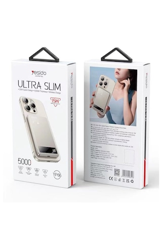 Yesido YP66 5.000 mAh Led 20 W Type-C Kablosuz Magsafe Powerbank