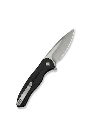 Civivi Button Lock Kitefin Black Aluminum Handle Satin Finished 14c28n Blade Kamp Çakı Siyah