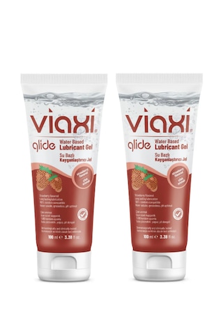 Viaxi Glide Çilekli Kayganlaştırıcı Jel 2 x 100 ML