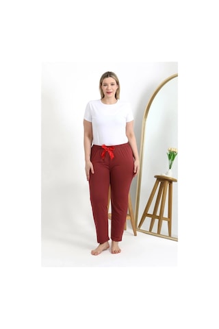 Mtm My The Mall Kadın Pamuklu Büyük Beden Alt Pijama Yavruağzı Yavruağzı