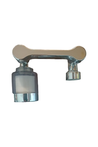 1080 Derece Dönebilen Plastik Filtreli Musluk Ucu Krom Renk