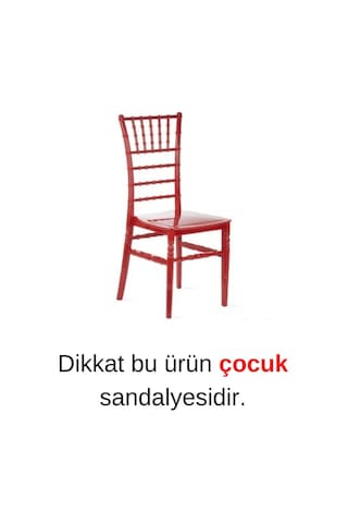 Sağlam Plastik Mandella Trend Çocuk Sandalyesi Kırmızı