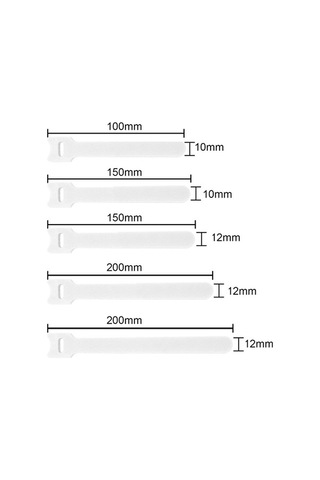 Besthome1 Beğen Nilon Bant Kabloları - 12x250mm, Ev/ofis İçin Organize Etme, Yeniden Kullanılabilir, Dayanıklı