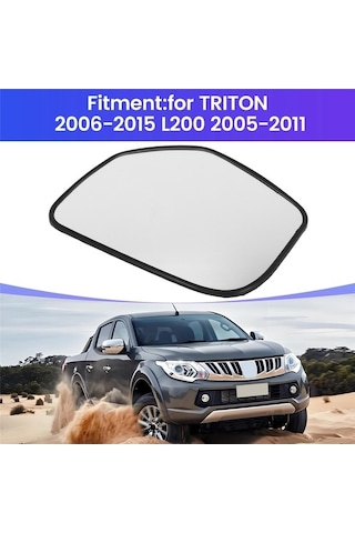 Createtech Araba Sol Isıtmalı Cam Dikiz Aynası Yan Kanat Geri Vites Camı, Yüksek Kaliteli Kullanım