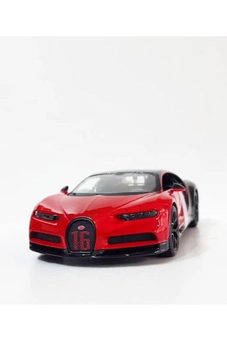Bugatti Chiron 1:24 Model Maket Araba Kırmızı