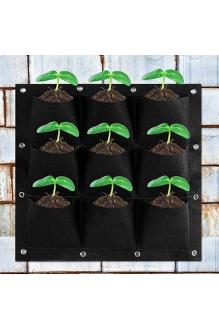 Kosona 9 Delikli Duvar Tipi Nikelik, Nitelikli Tekstil, Bitki, Çiçek Ve Sebze İçin, Hava Geçirgen, Hafif, Kolay Asma