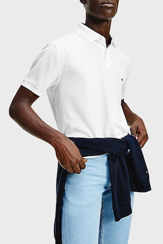 Tommy Hilfiger Erkek Polo Yaka T Shirt Mw0mw17771 Ybr Beyaz Beyaz