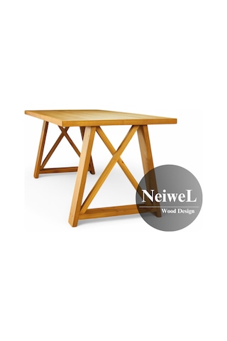 Neiwel İvea Doğal Ahşap Mutfak Ve Yemek Masası-80-100 Açık Ceviz