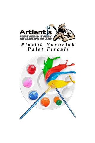 Akrilik Boya Monalisa 12 Renk 12 Ml Tüp 1 Paket 12 Li Akrilik Boya Seti Ve Yuvarlak Resim Paleti Fırçalı 1 Paket 10