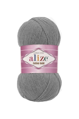 Cotton Gold - 828 Kömür Grisi - 5'li Paket - 100gr/330m - Pamuklu Hırka Yelek Amigurumi İpi