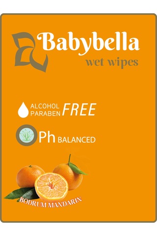 Babybella Bodrum Mandarin Islak Mendil 120 Yaprak 12'li Set