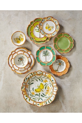 Yeşil Melamin Yemek Tabağı 28 Cm