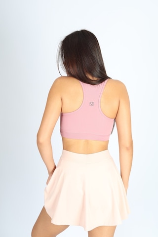 Soft&Basic Rose Hafif Destekli Kaplı Sporcu Bralet Pembe