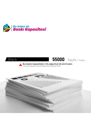 Lexmark Ms725 / 58d5u00 Uyumlu Toner / Ms823 / Ms825 / Ms826 / Mx722 / Mx826 55k