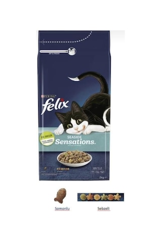 Purina Felix Sensations Somonlu Yetişkin Kedi Maması 2 KG