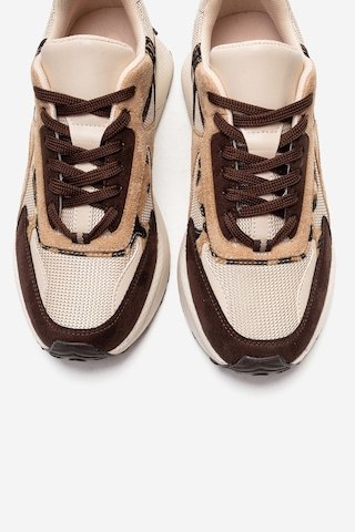 Premıa Kahverengi Süet Kadın Sneaker Kahverengi