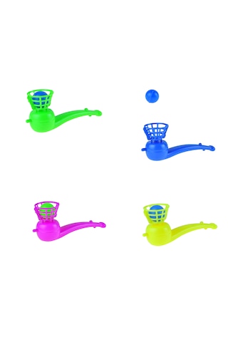 Üflemeli Oyuncak Uçan Top 4 Lü Set 10 Cm