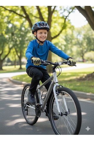 Çocuk Motosiklet & Bisiklet Eldiveni Sarı Renkli - Güvenli Sürüş İçin