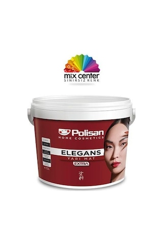 Polisan Elegans Extra Küf Önleyici Yarımat İç Cephe Boyası Beyaz 2.5 L