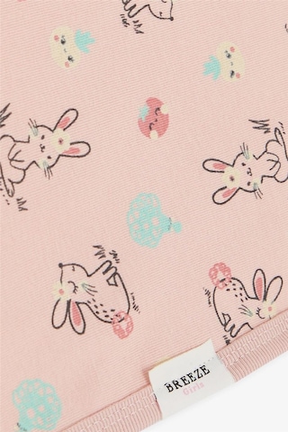 Breeze Girls & Boys Yenidoğan Bebek Battaniyesi Bahar Temalı Tavşancık Desenli Somon Çok Renkli