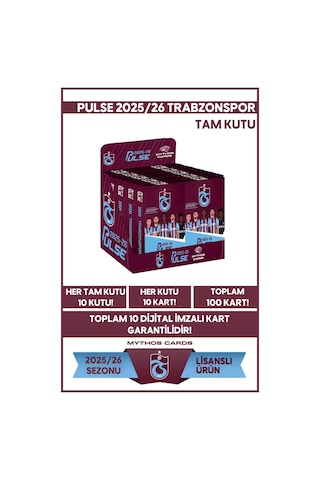 Trabzonspor - Pulse Futbolcu Kartları 2025/26 - Tam Kutu