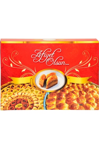 Miyo Ambalaj Baklava Kutusu Metalizeli Krome 2 KG 100'lü 26 x 33 x 4 CM