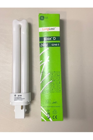 G/e Plc Lamba 26w/830 2p 3000 Kelvin 1800 Lümen Sarı