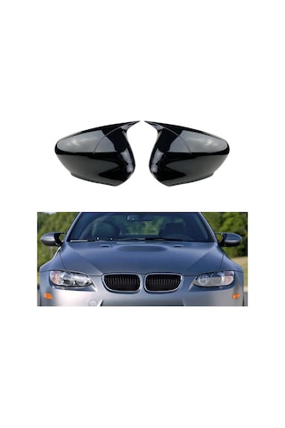 Bmw E90 Lcı Batman Yarasa Ayna Kapağı Parlak Siyah Abs 2008 2009 2010 2011