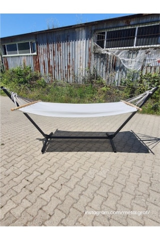 Metal Hamak Ayağı Hamak Standı Hamak Askısı Siyah