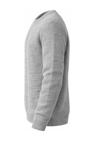 Classics Men Turbulance Slim Fit Bisiklet Yaka Uzun Kol Erkek Triko - 7529 Gri