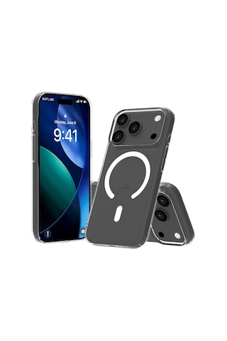 Buff Apple Uyumlu iPhone 17 Pro Max Magsafe Air Fit Kılıf Şeffaf