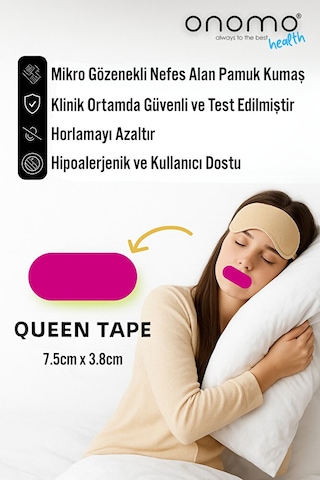 Health Ağız Bandı Pembe 30 Adet, Horlama Önleyici Ağız Kapama Hipoalerjenik Uyku Bandı