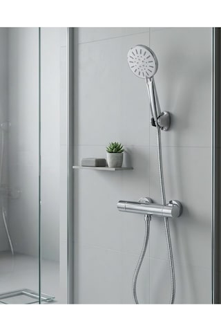 Çok Fonksiyonlu 4 Modlu El Duşu Başlığı Krem Duş Seti Spiral Hortumlu - Çok Renkli