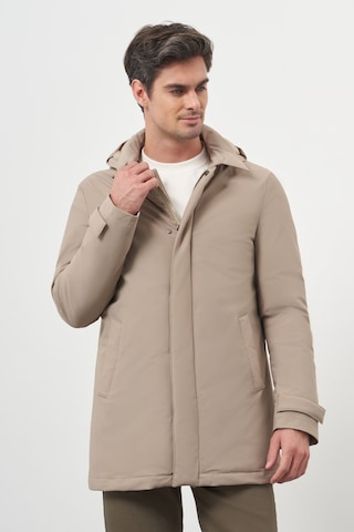 Morven Erkek Bej Poliamit Çıtçıtlı Kapüşonlu Mont 25ks024004653 Bej Bej
