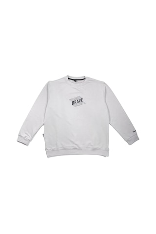 Bigümex The Brave Premium Erkek Sweatshirt 3 Iplik Gri