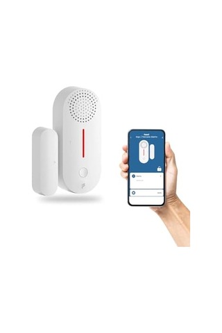 Akıllı Kablosuz Kapı Pencere Alarmı, Mobil Bildirim, Wifi, Uzaktan Takip, 2 Yıl li Ve Tuya Destekli 1