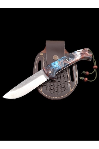 N690 Böhler Çelik Kampçı Avcı Cep Çakısı Çok Renkli