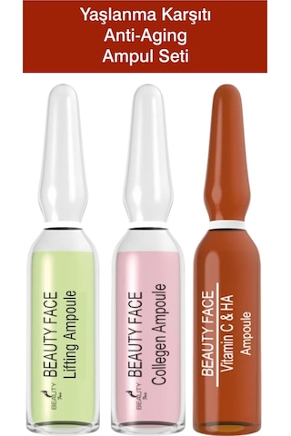 Beauty Face Collagen + Lifting + Vitamin C & Hyaluronic Acid Ampoule Serum 6 x 2 ML
